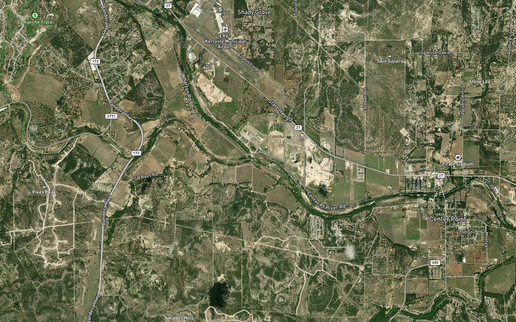 Satellite map of the Turtle Creek