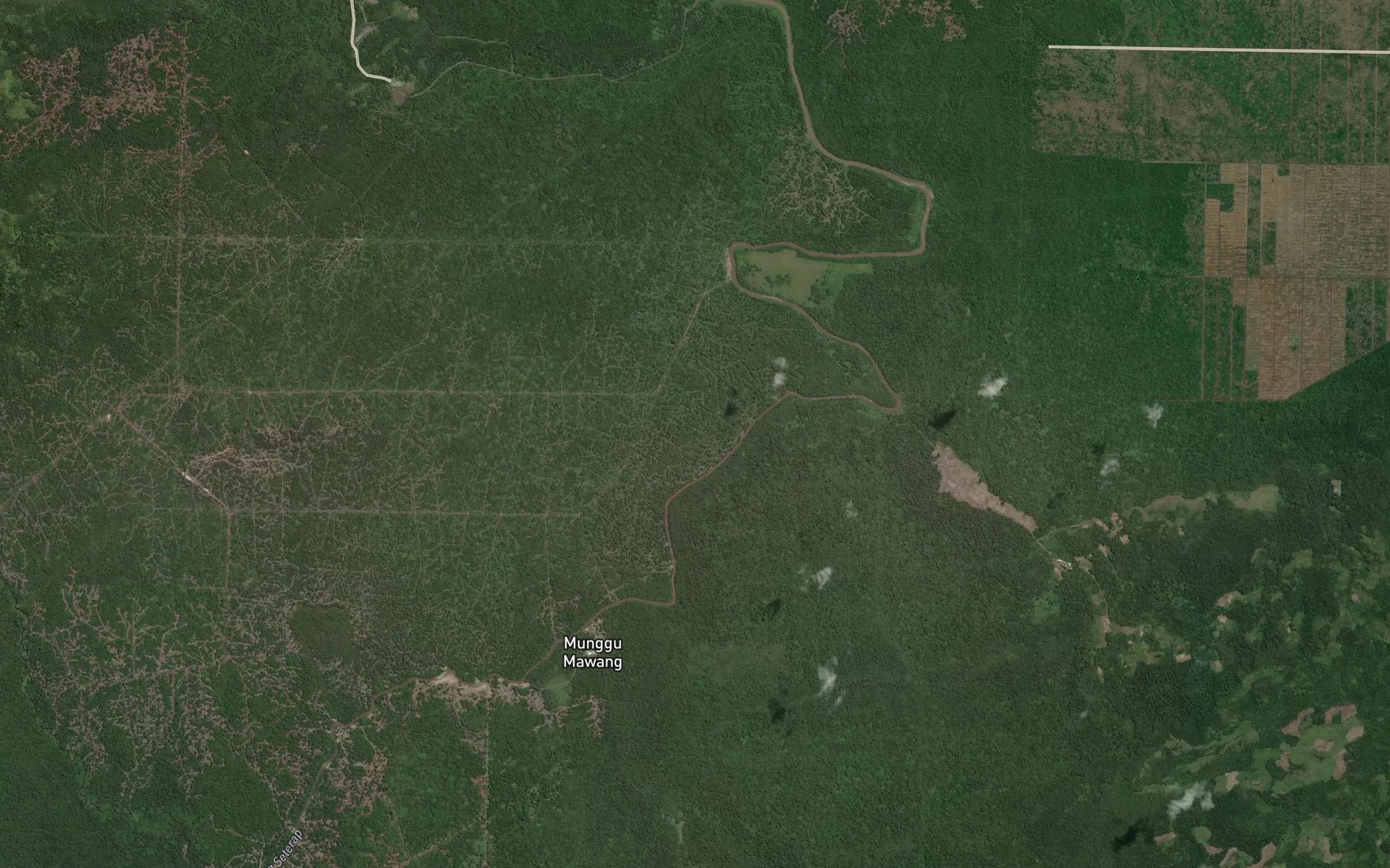 Satellite map of the Sungai Gelu