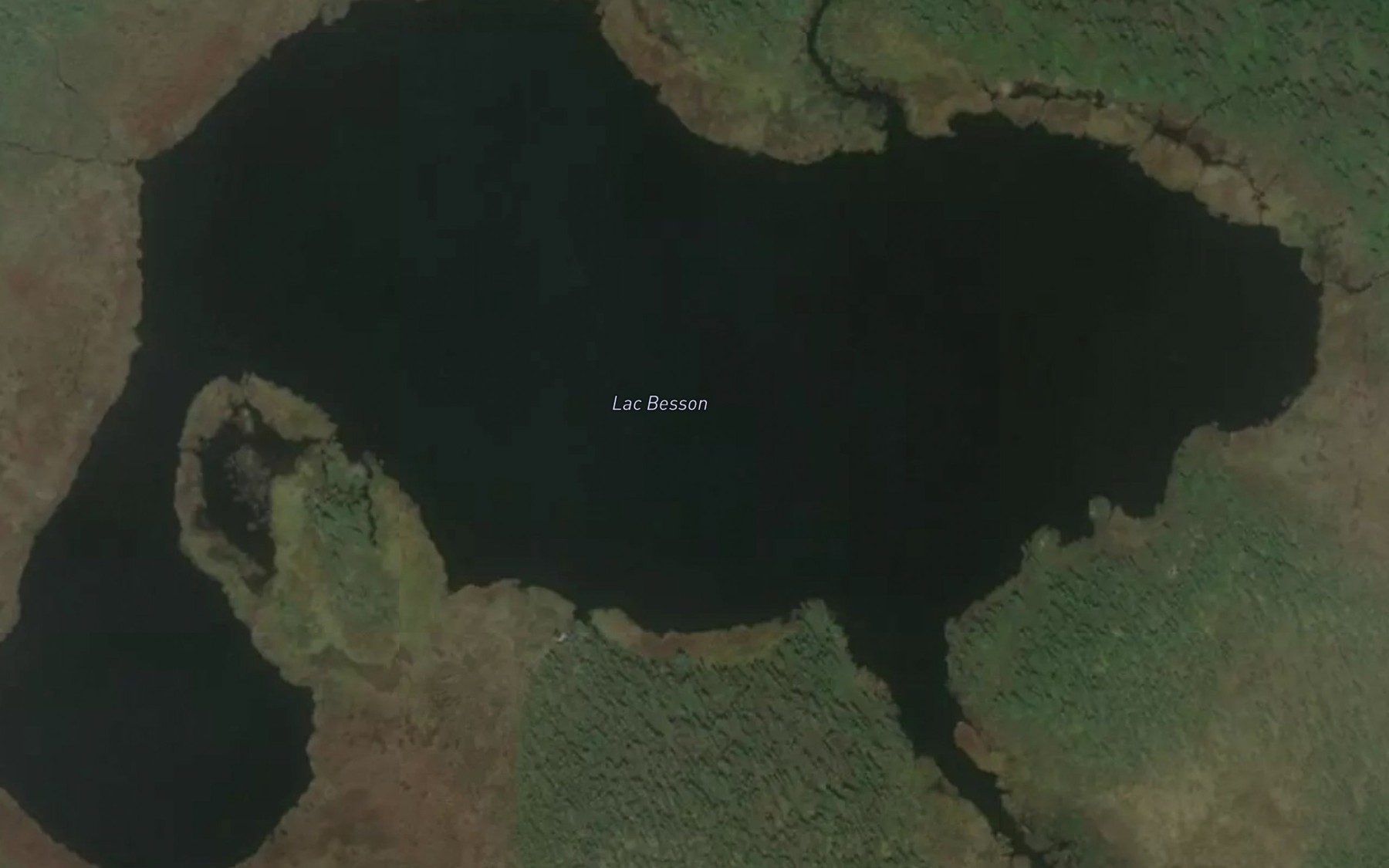 Satellite map of the Lac Besson