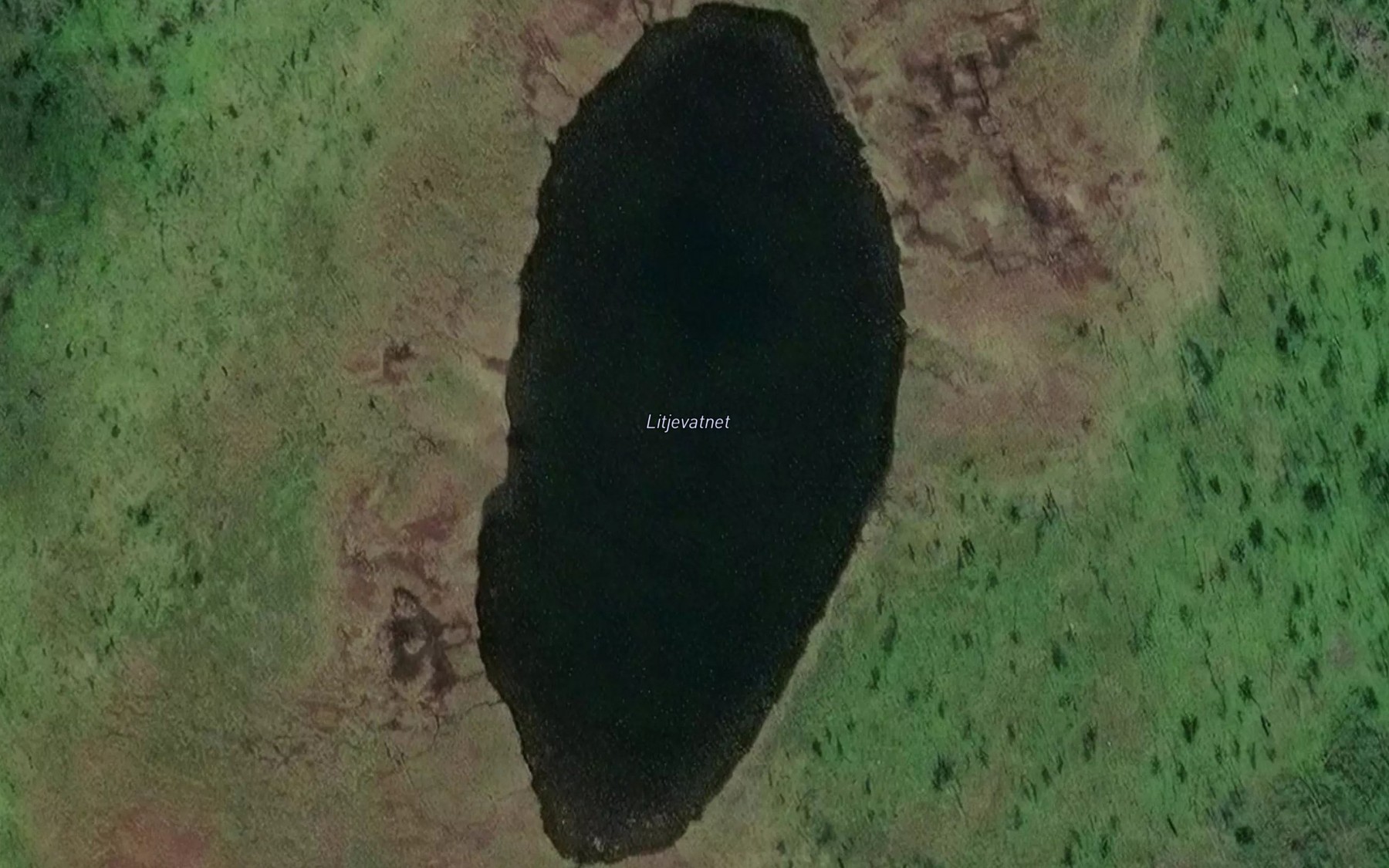 Satellite map of the Litlevatnet