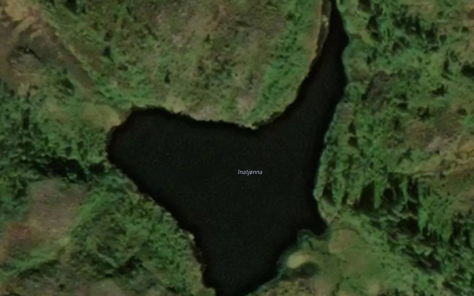 Satellite map of the Inatjonna