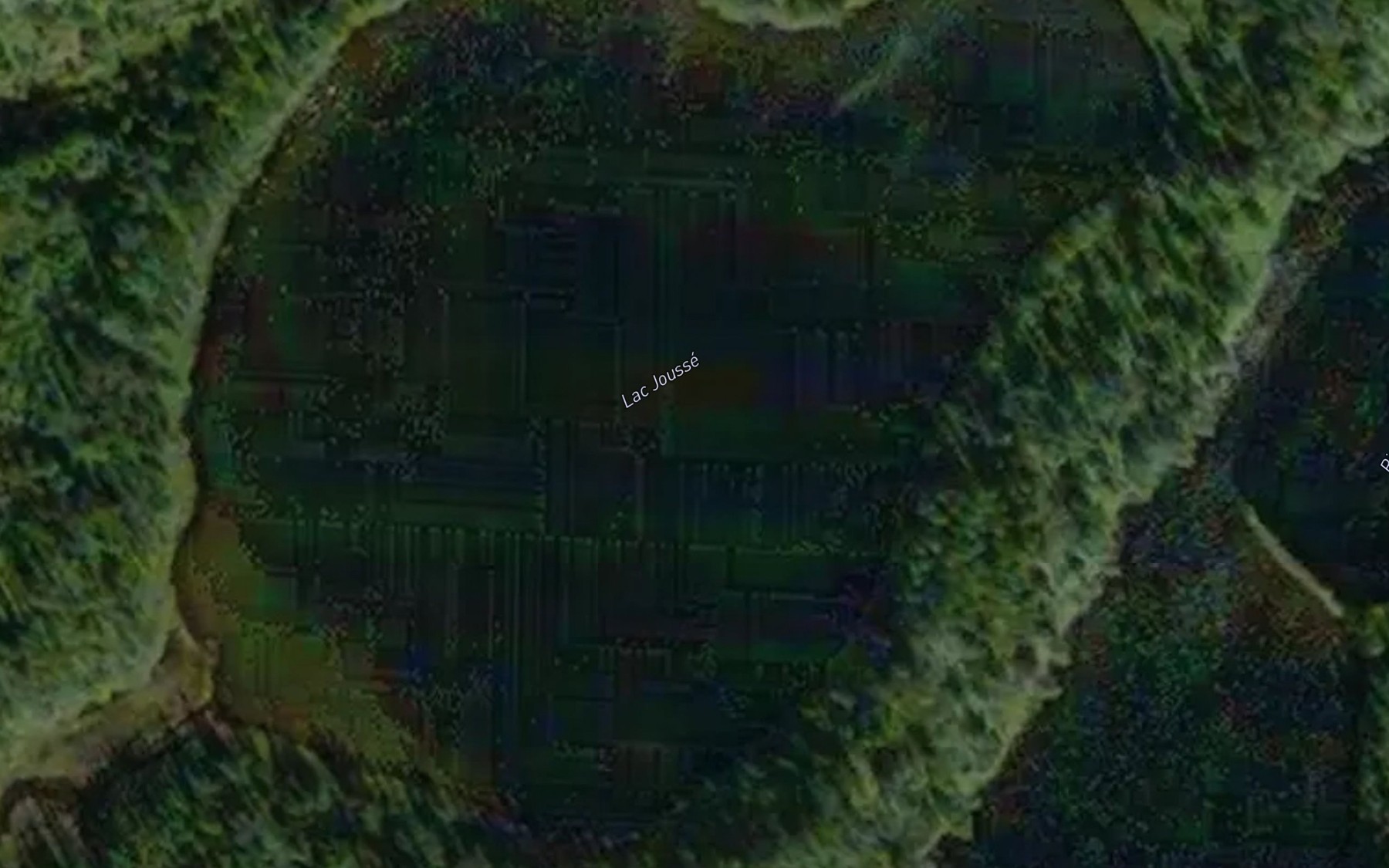 Satellite map of the Lac Jousse