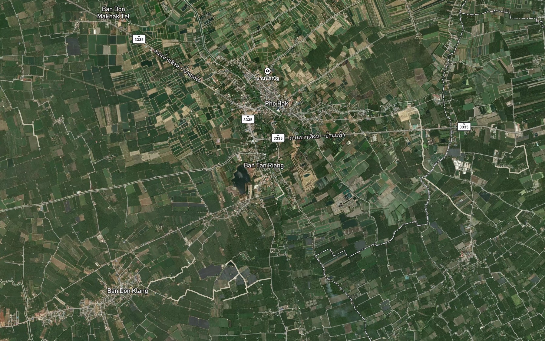 Satellite map of the Khlong Bua Ngam