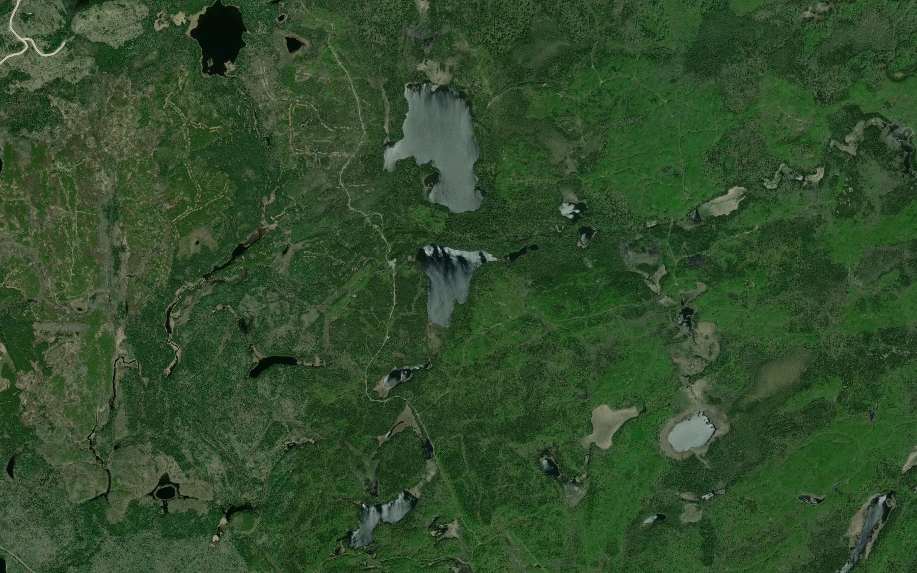 Satellite map of the Canister Lake