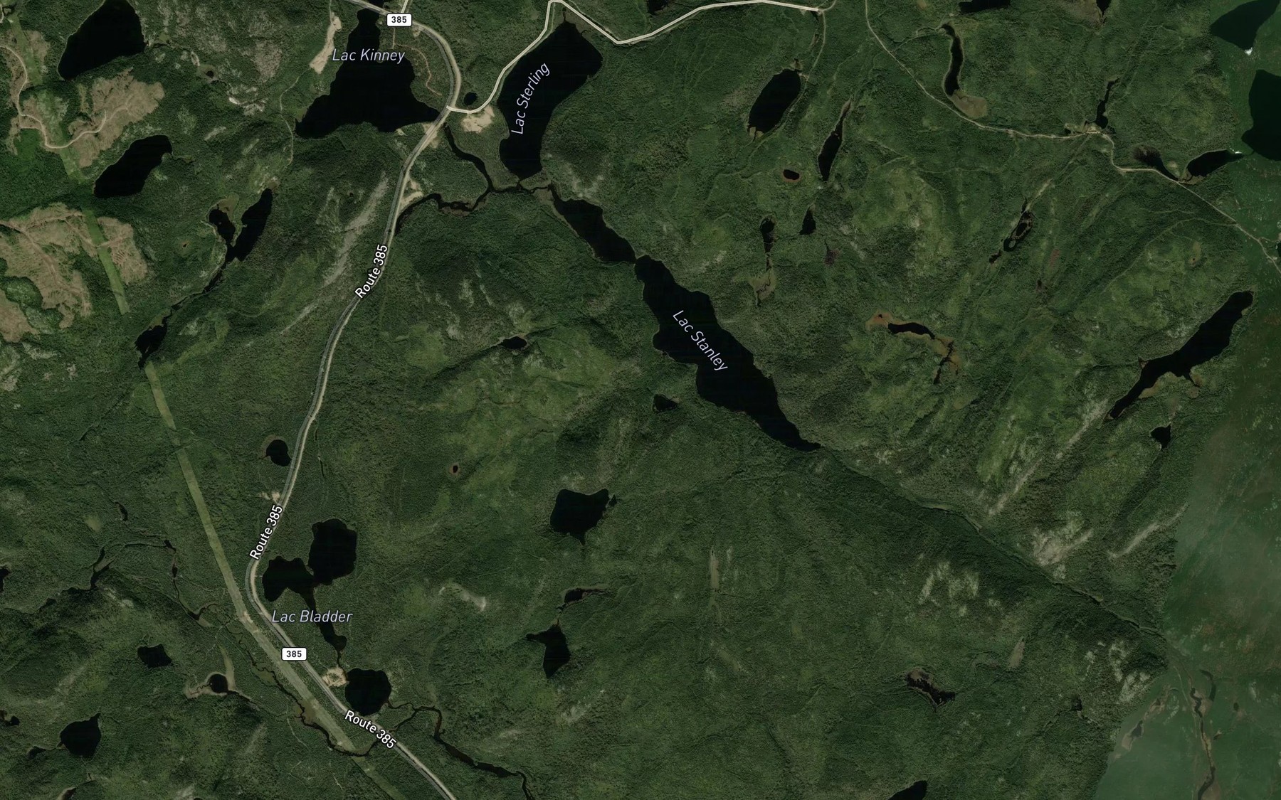 Satellite map of the Lac Chabran
