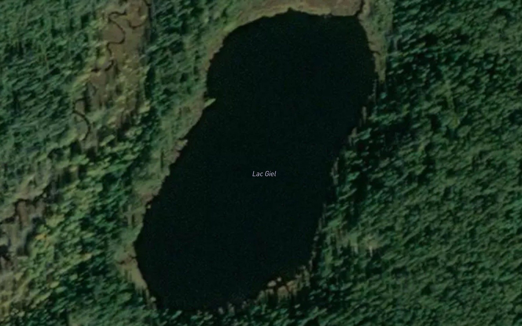 Satellite map of the Lac Giel