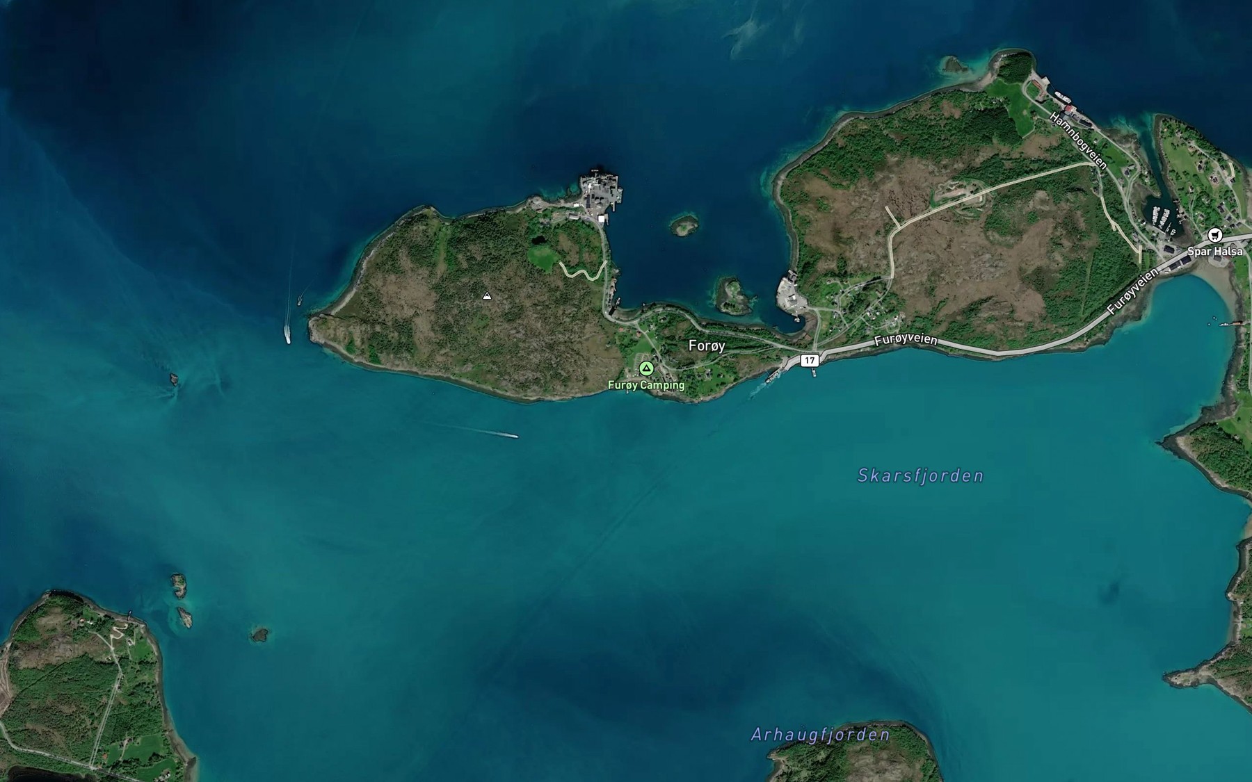 Satellite map of the Sorvika
