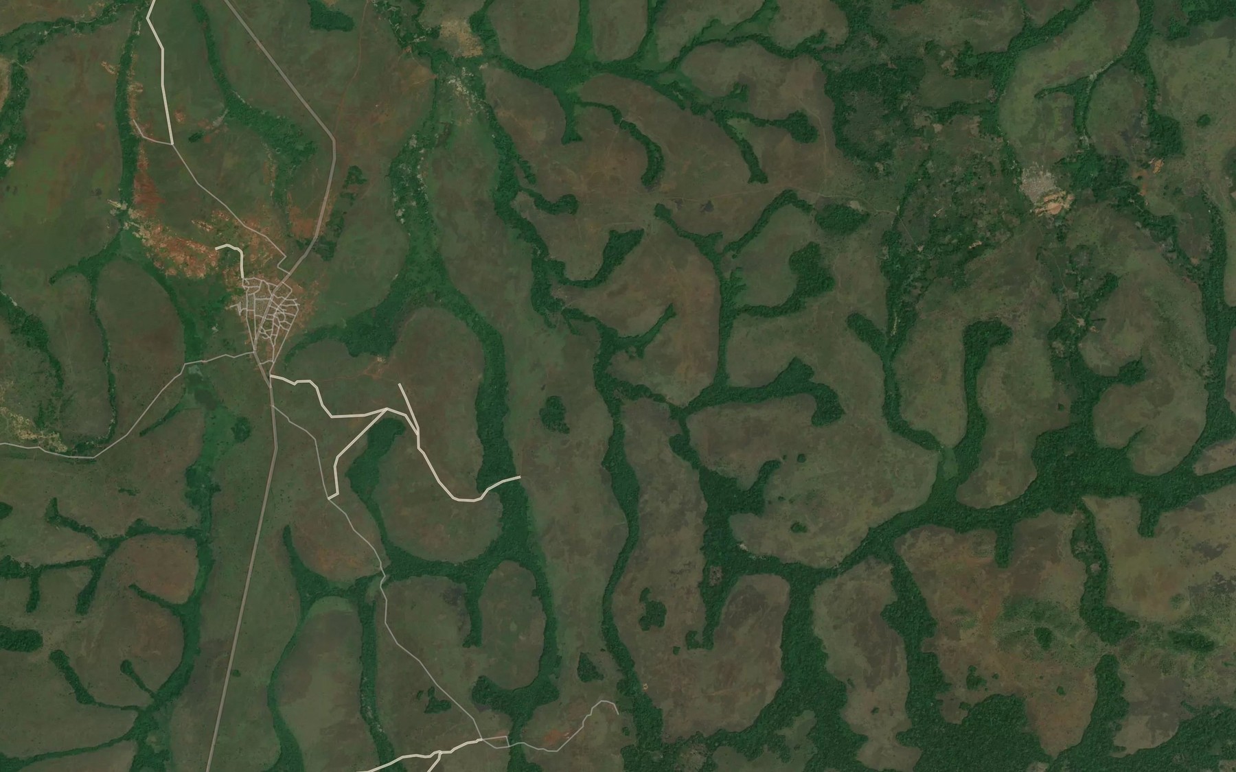 Satellite map of the Aranga
