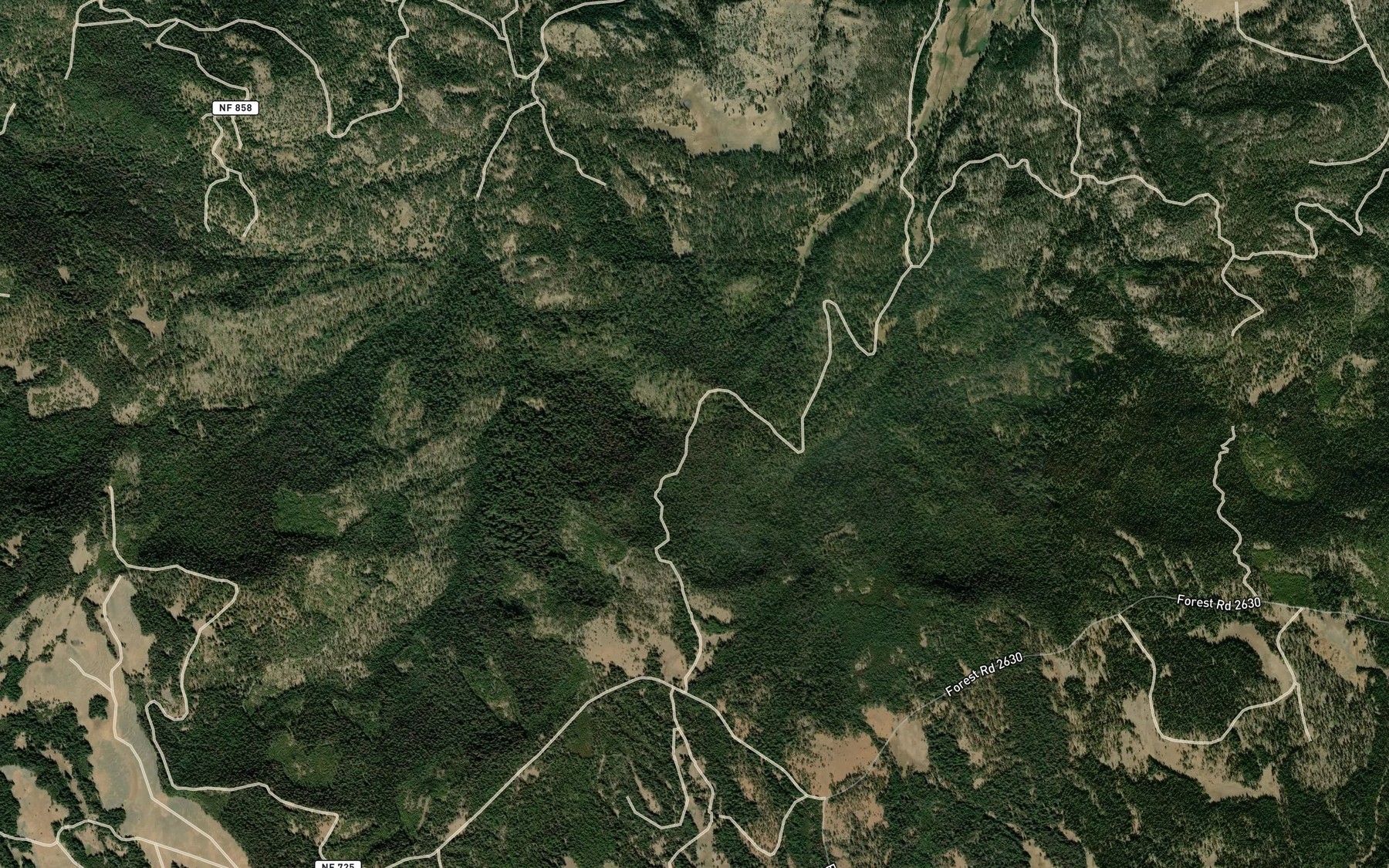 Satellite map of the Mud Spring