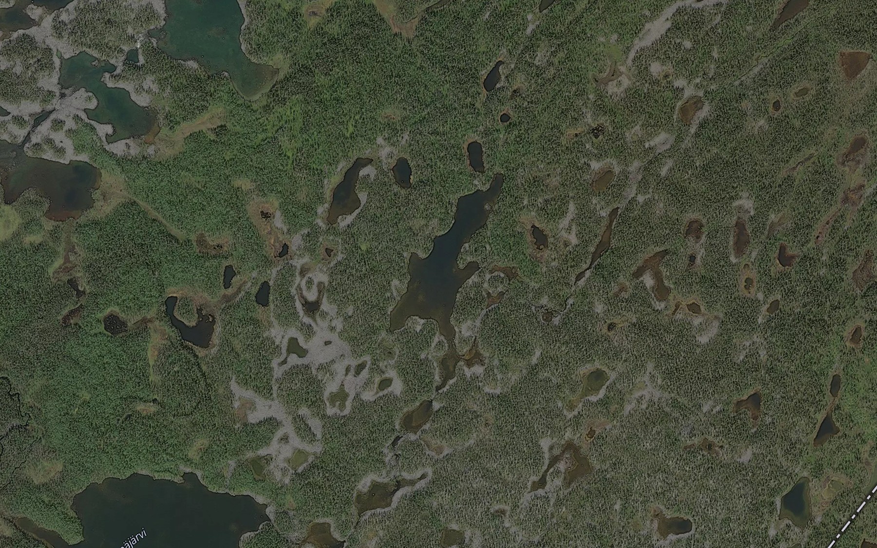 Satellite map of the Alimmainen Patajarvi