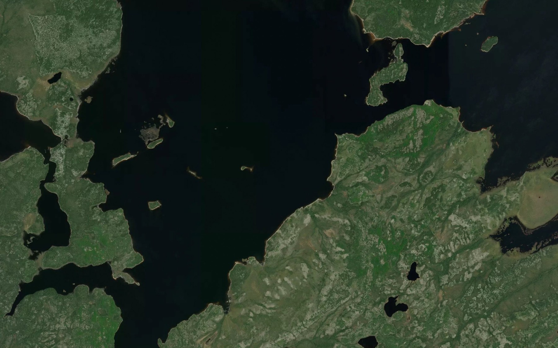 Satellite map of the Lac Chistamikap