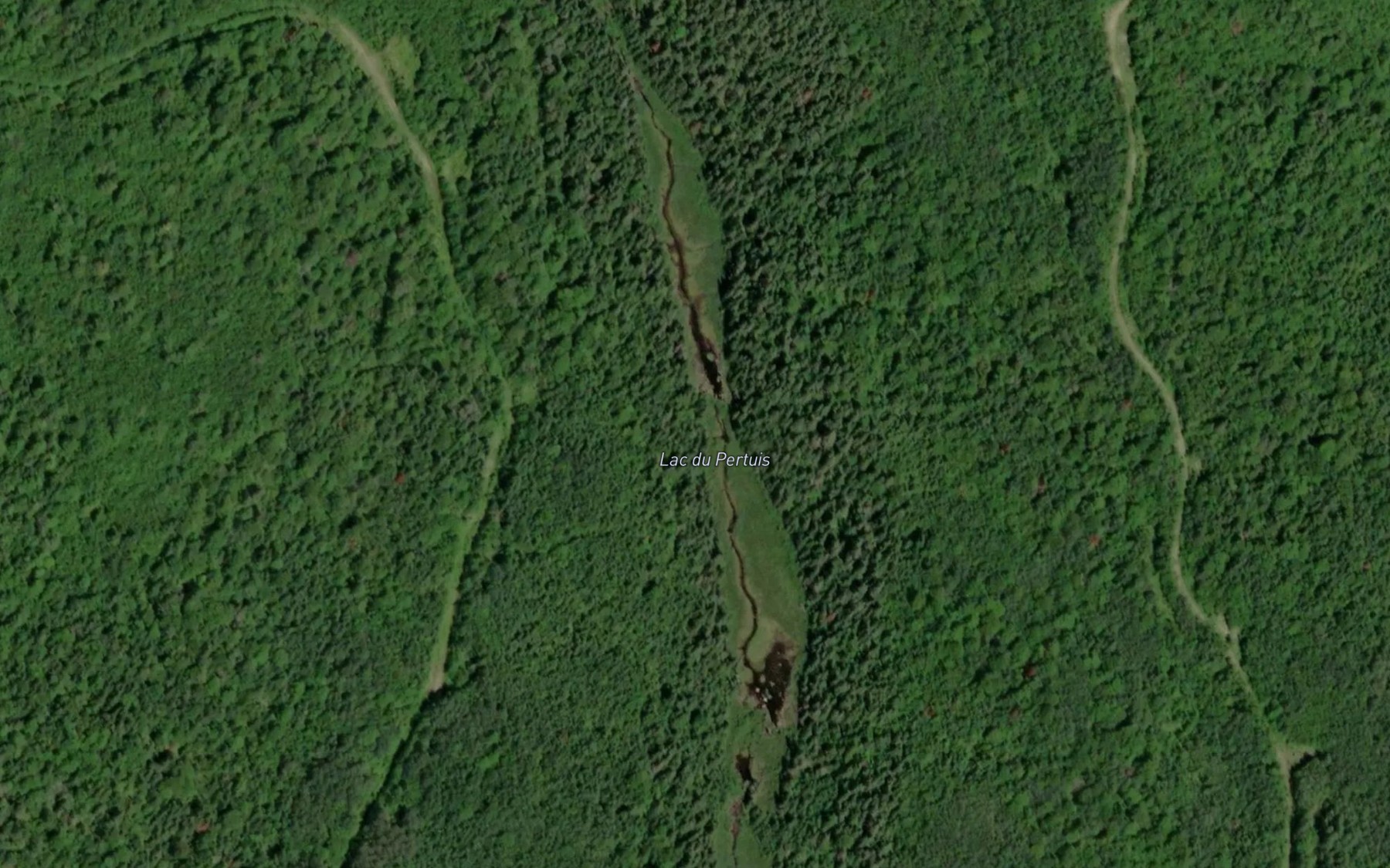Satellite map of the Lac du Pertuis