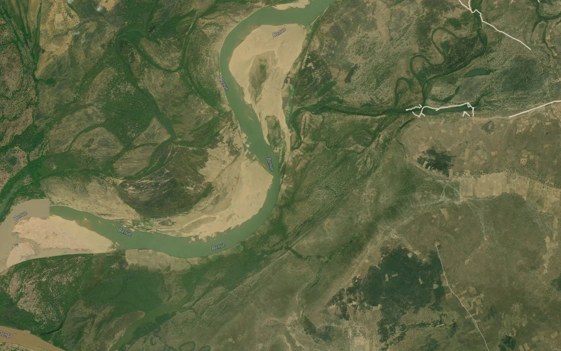Satellite map of the River Worojam
