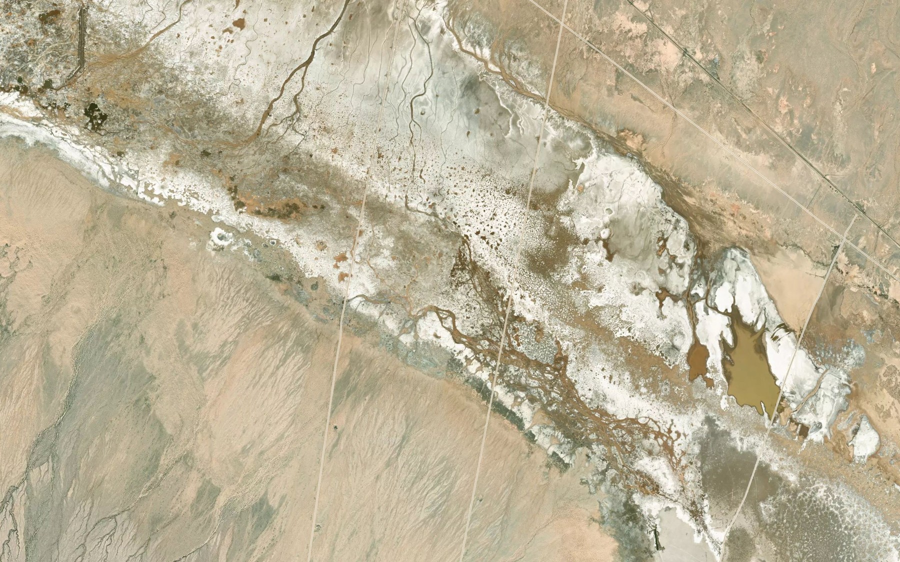 Satellite map of the Danby Lake