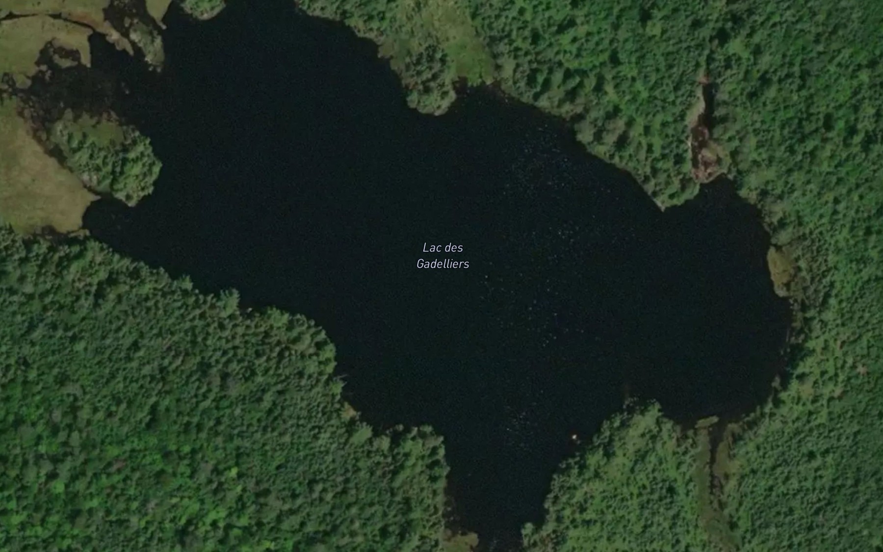 Satellite map of the Lac des Gadelliers