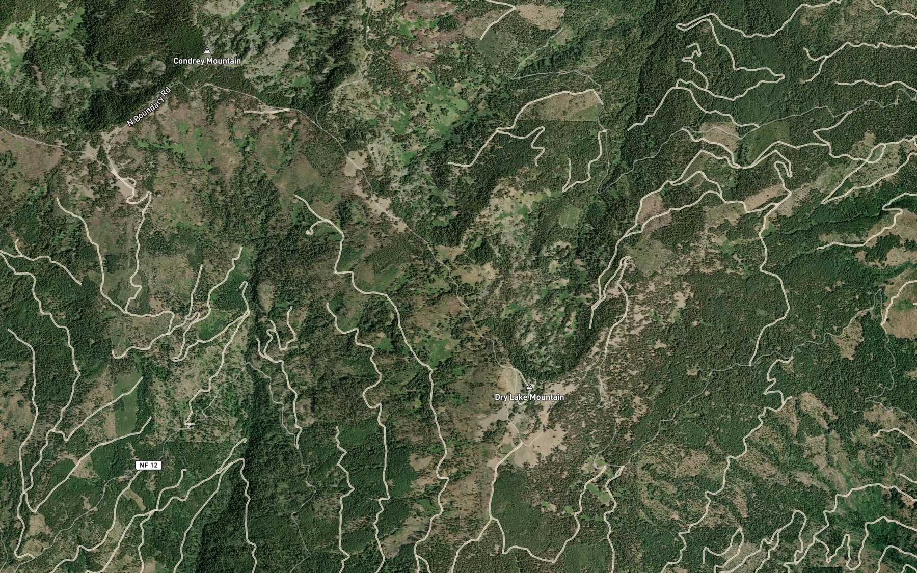 Satellite map of the Windy Spring
