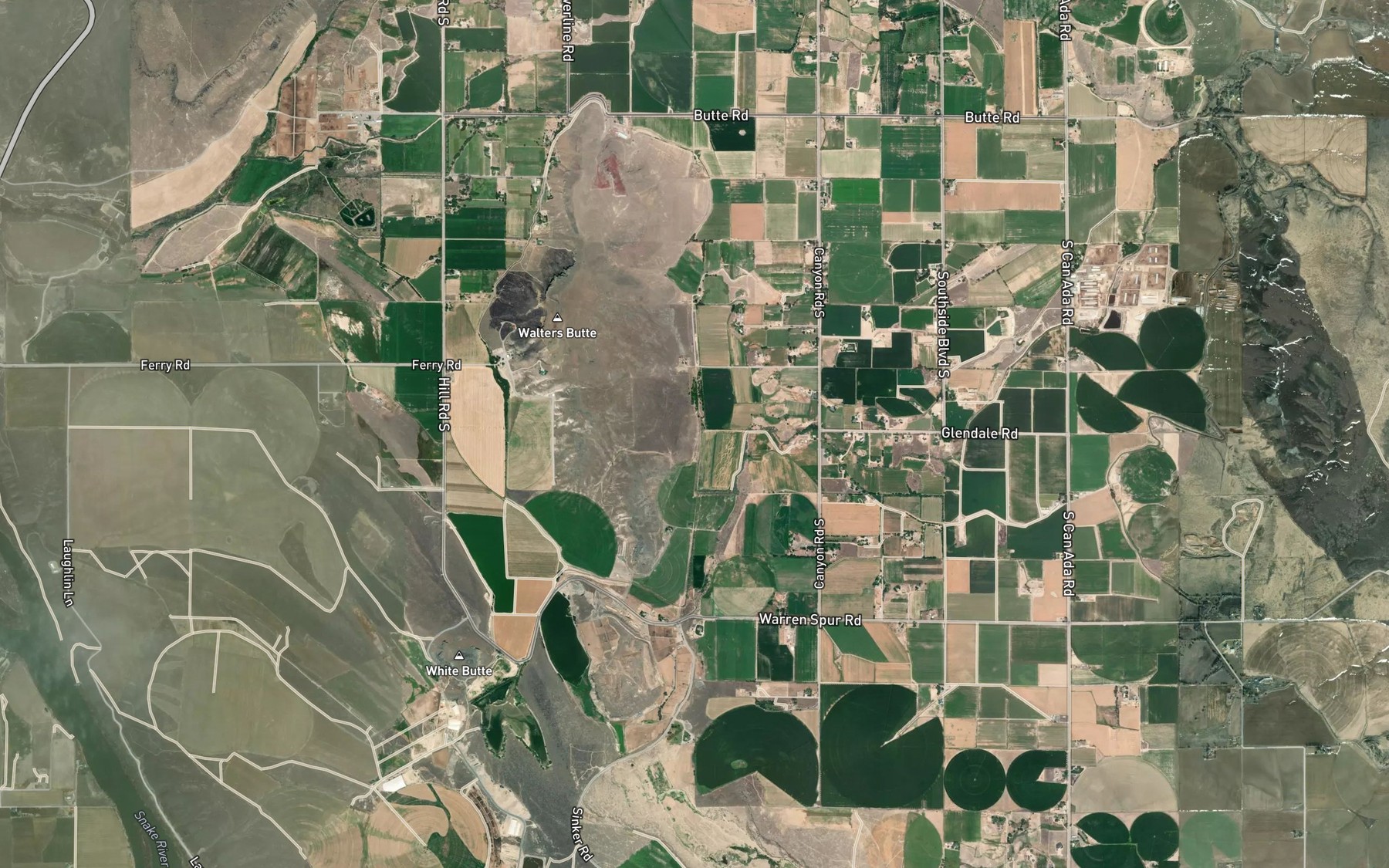 Satellite map of the Selby Lateral