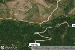 Satellite map of the Ptarmigan Creek