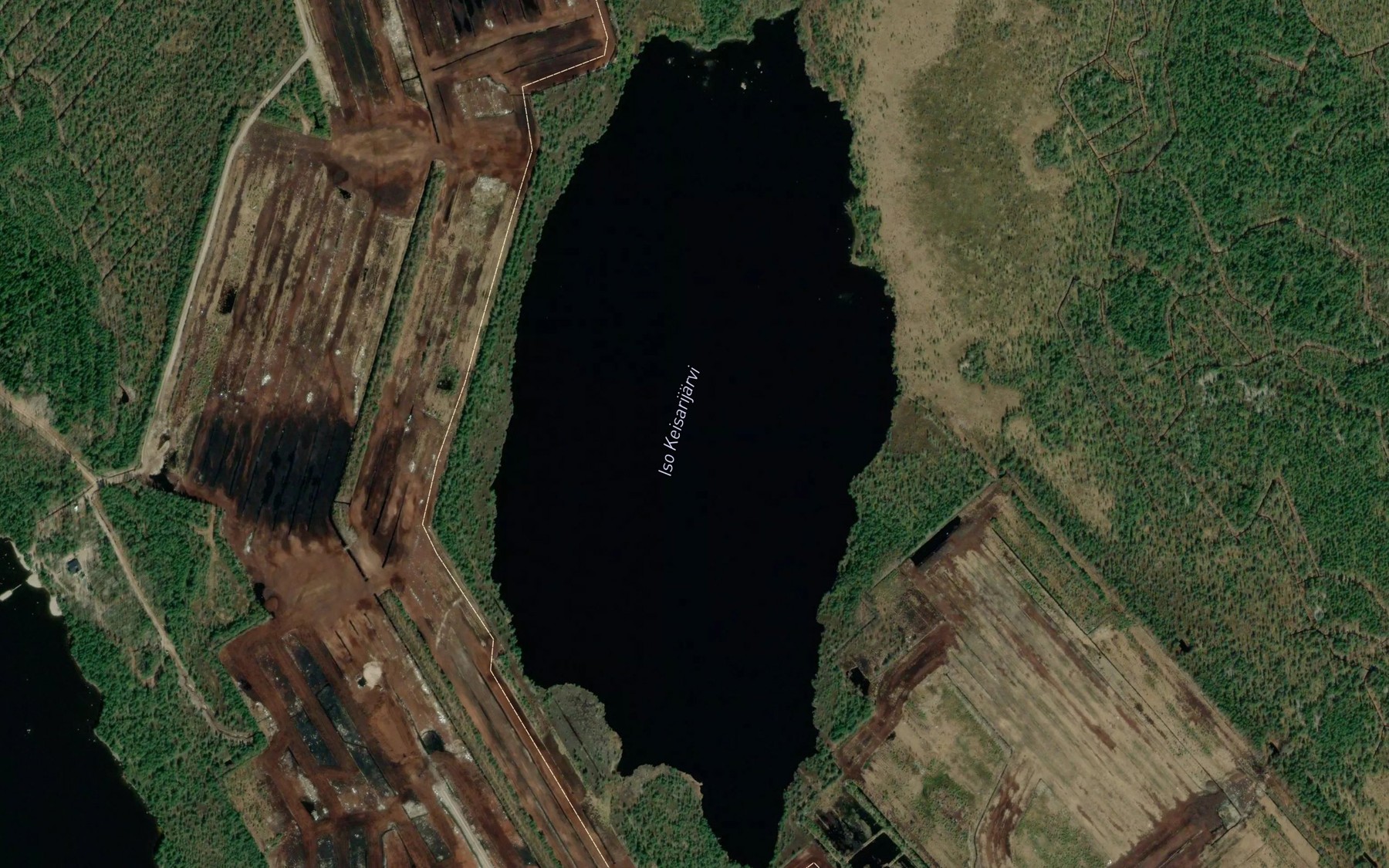 Satellite map of the Iso Keisarijarvi