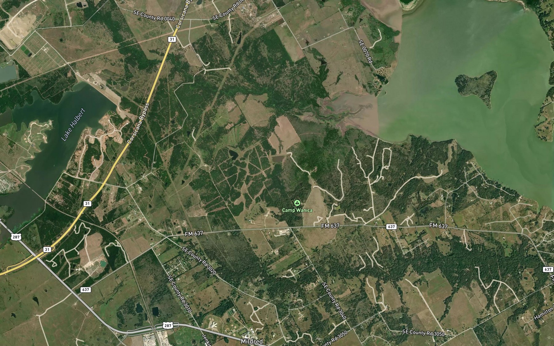 Satellite map of the Soil Conservation Service Site 141 Reservoir