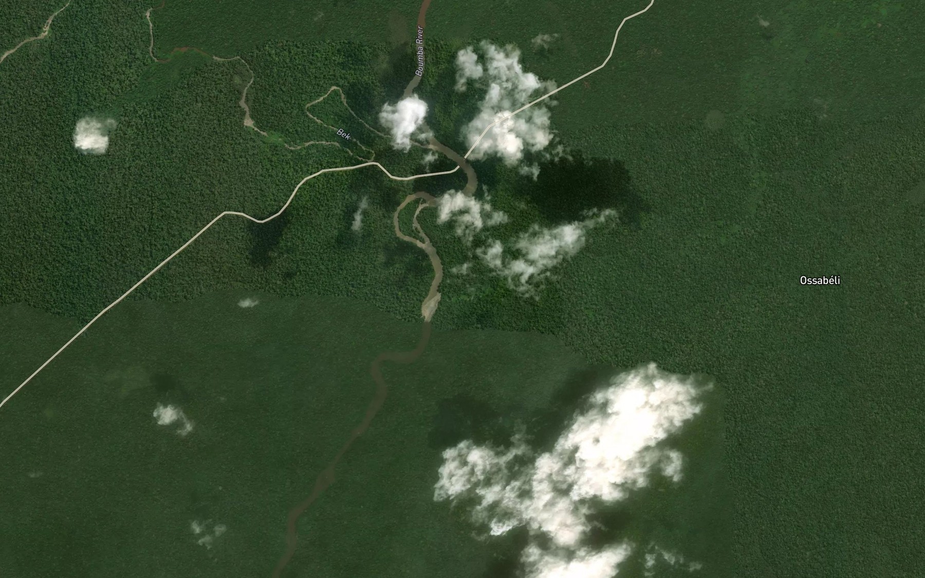 Satellite map of the Lopondji