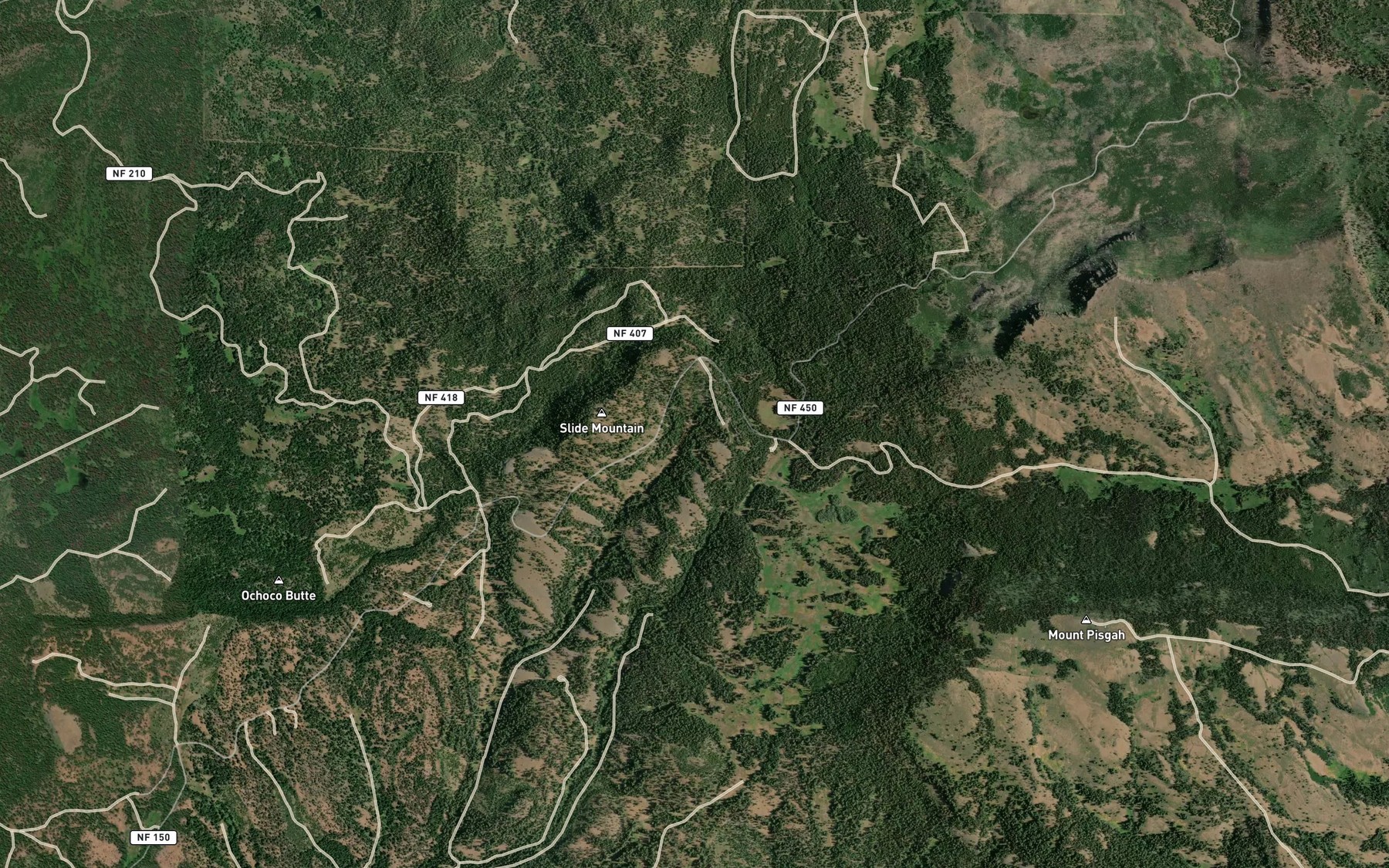 Satellite map of the Dunn Spring