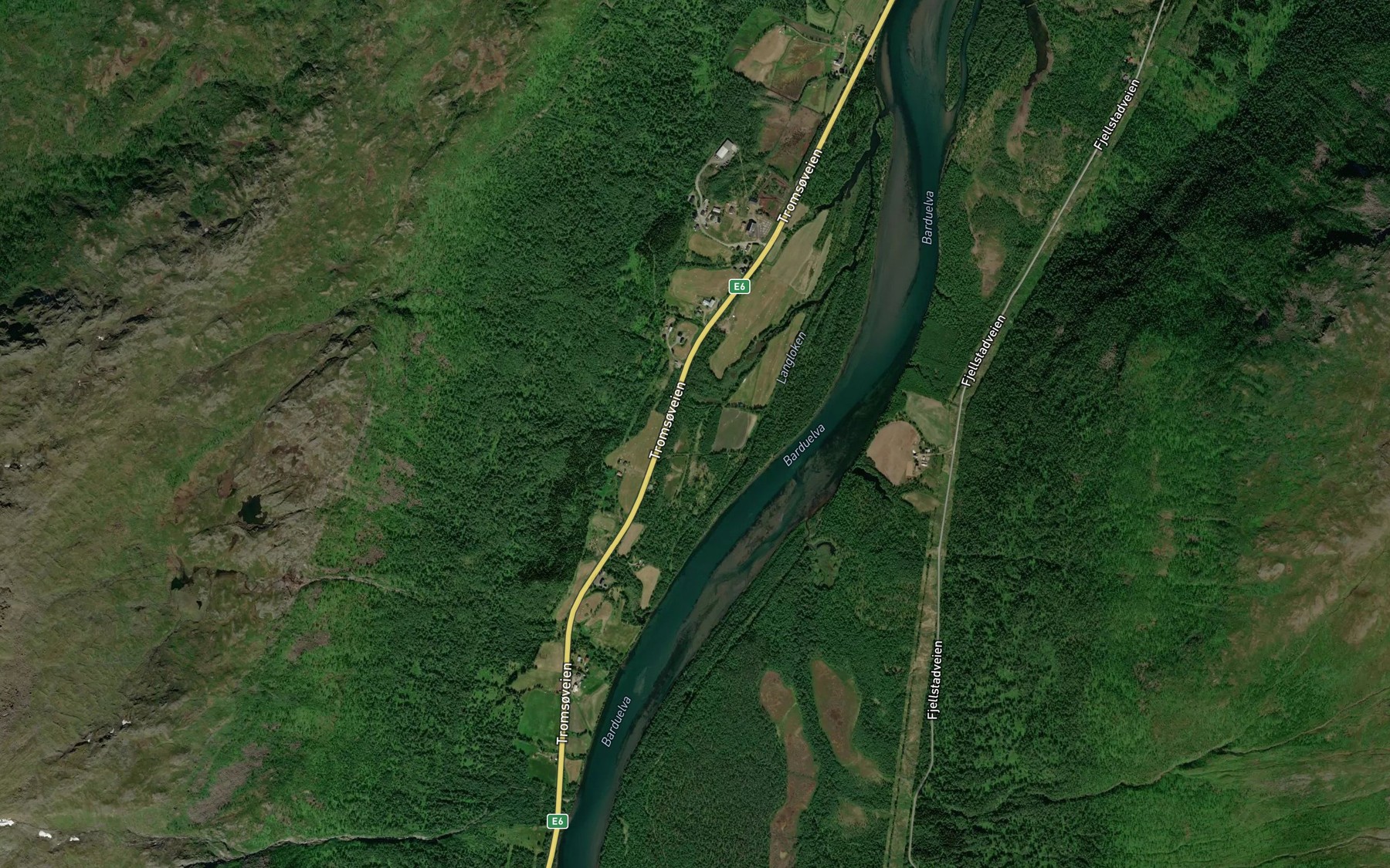 Satellite map of the Storloken