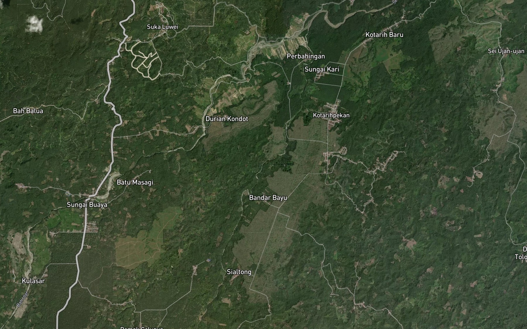 Satellite map of the Bah Belading
