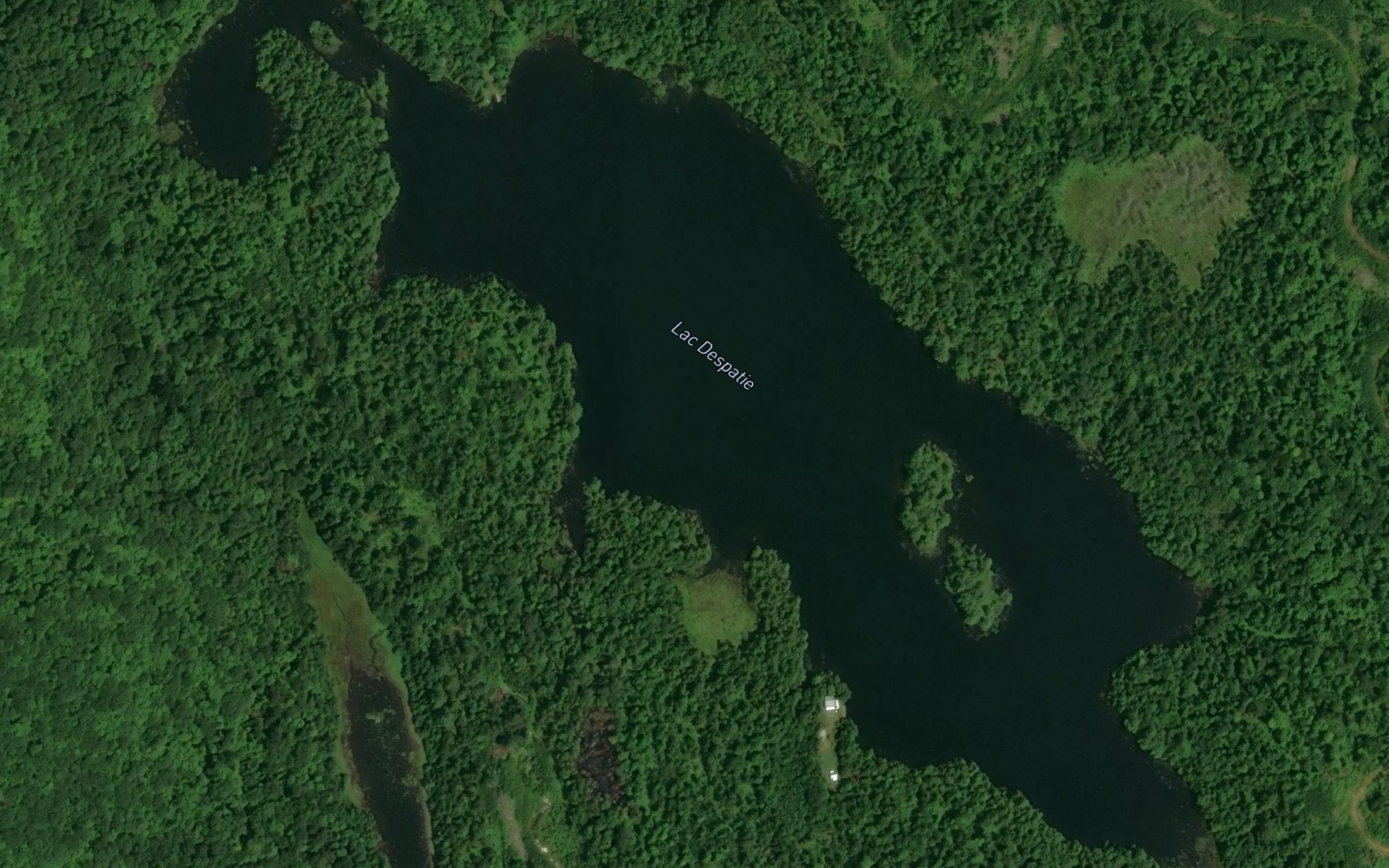 Satellite map of the Lac Despatie