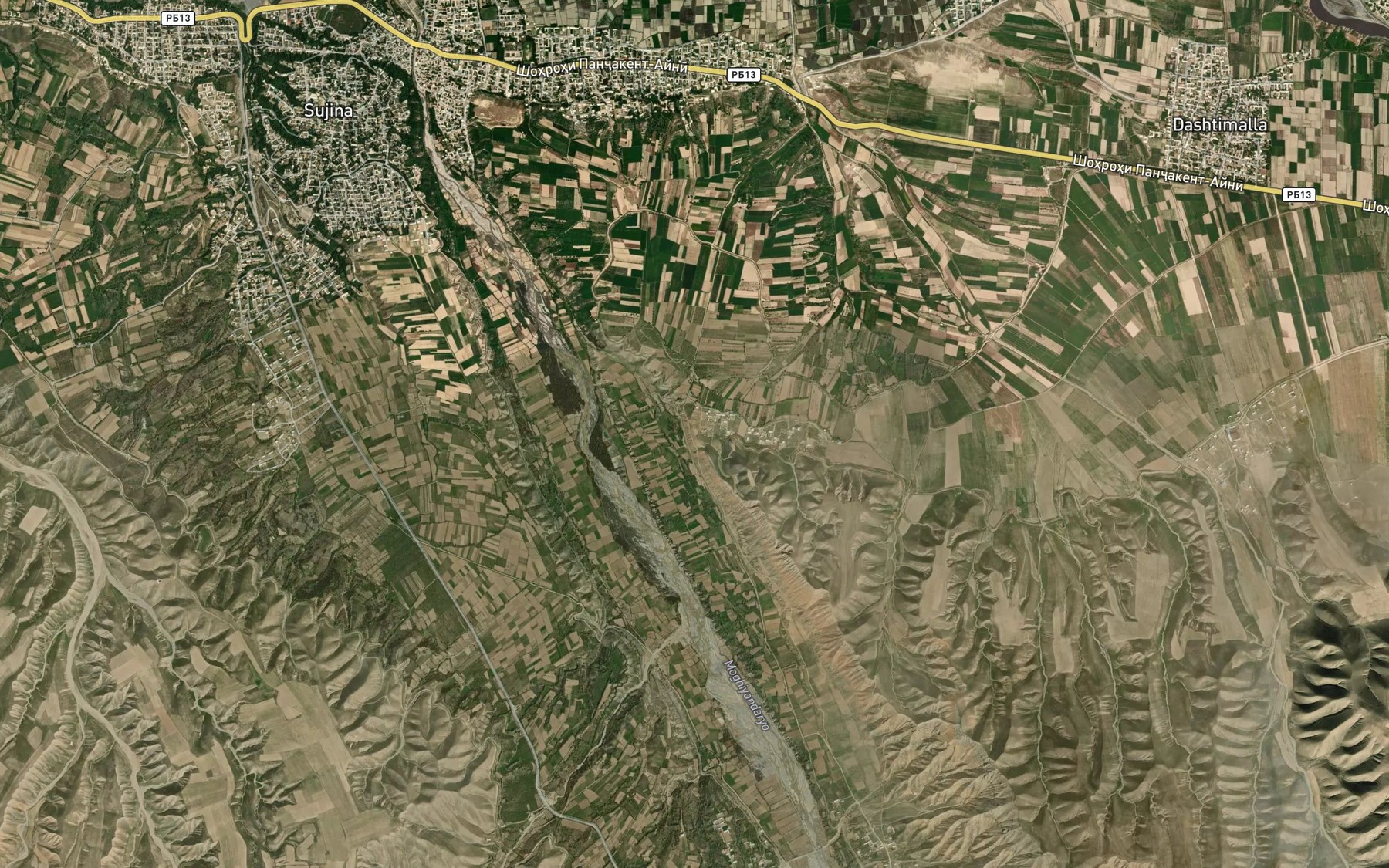 Satellite map of the Kanali Margedor