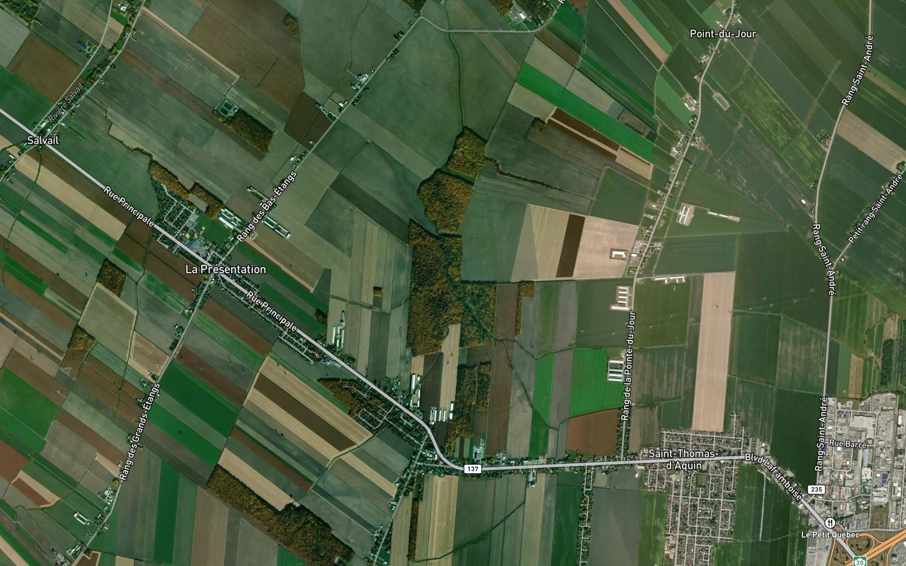 Satellite map of the Decharge des Quinze