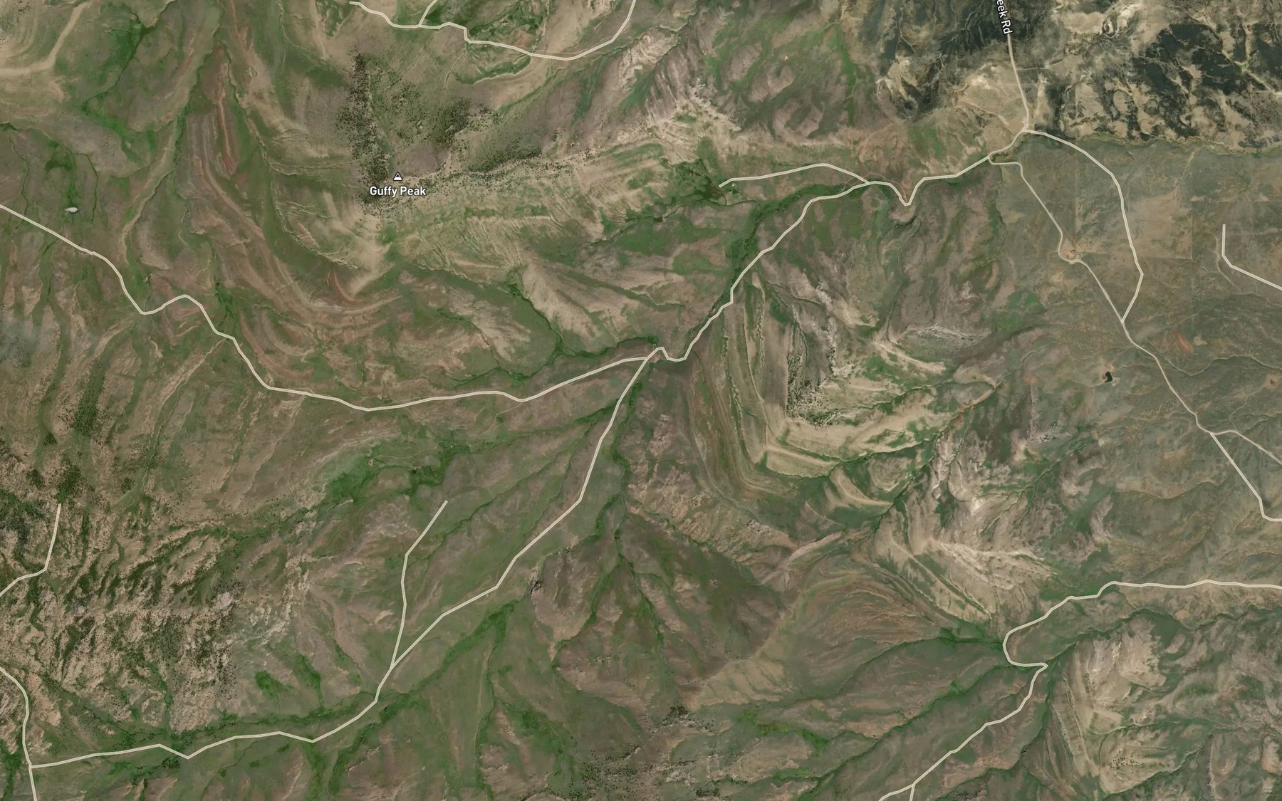 Satellite map of the East Fork West Bridger Creek