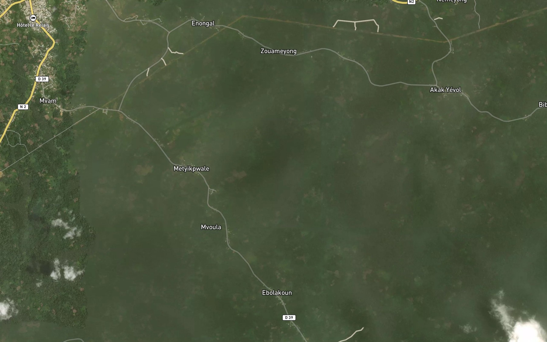 Satellite map of the Biwoutou