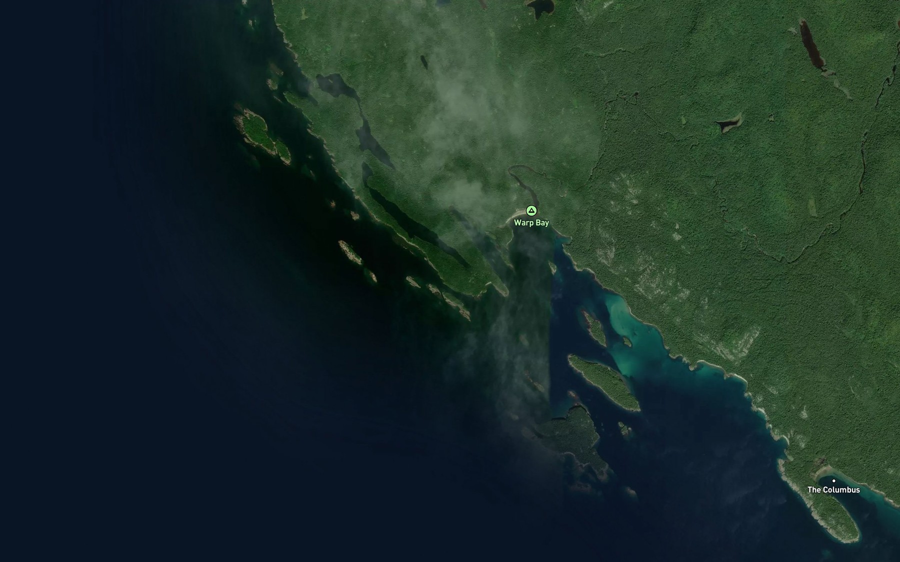 Satellite map of the Pantagruel Bay