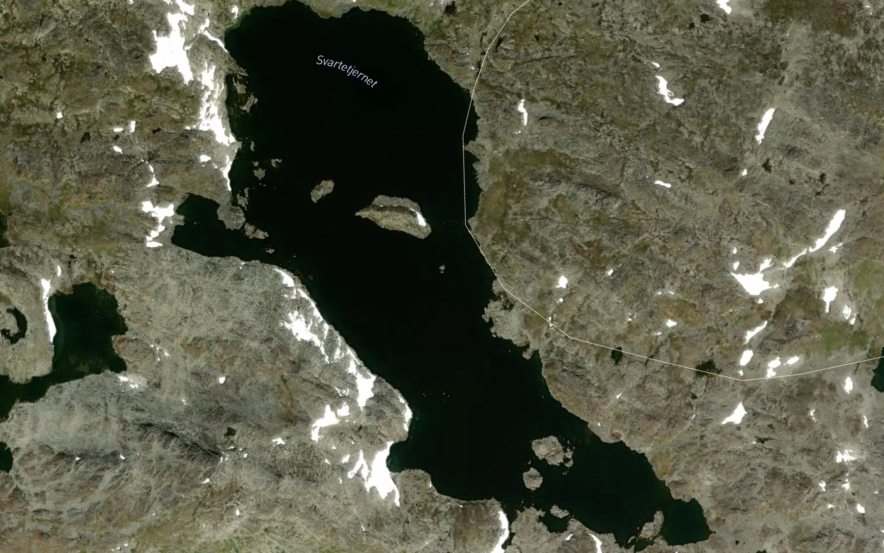 Satellite map of the Svartetjednet