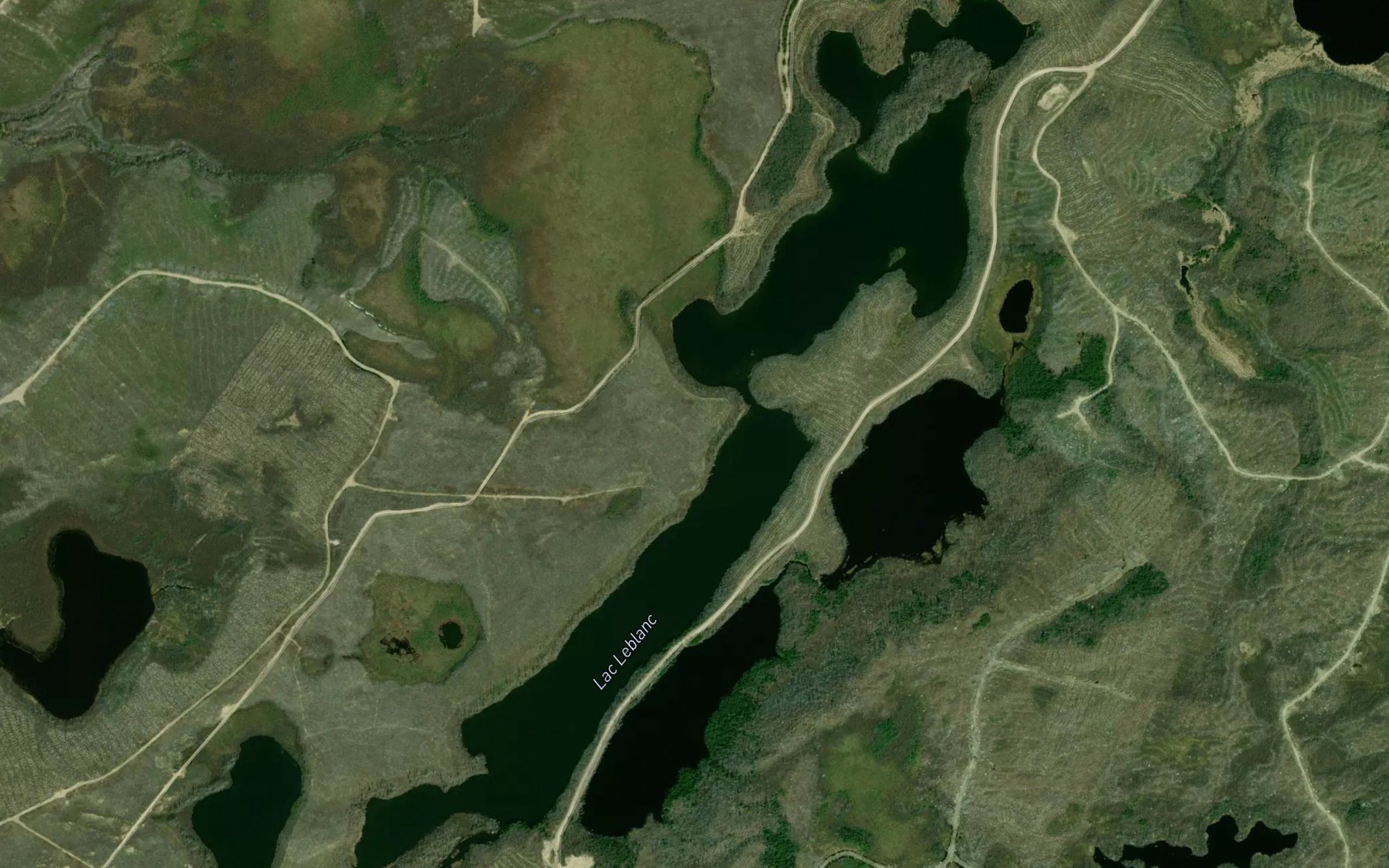 Satellite map of the Lac Leblanc