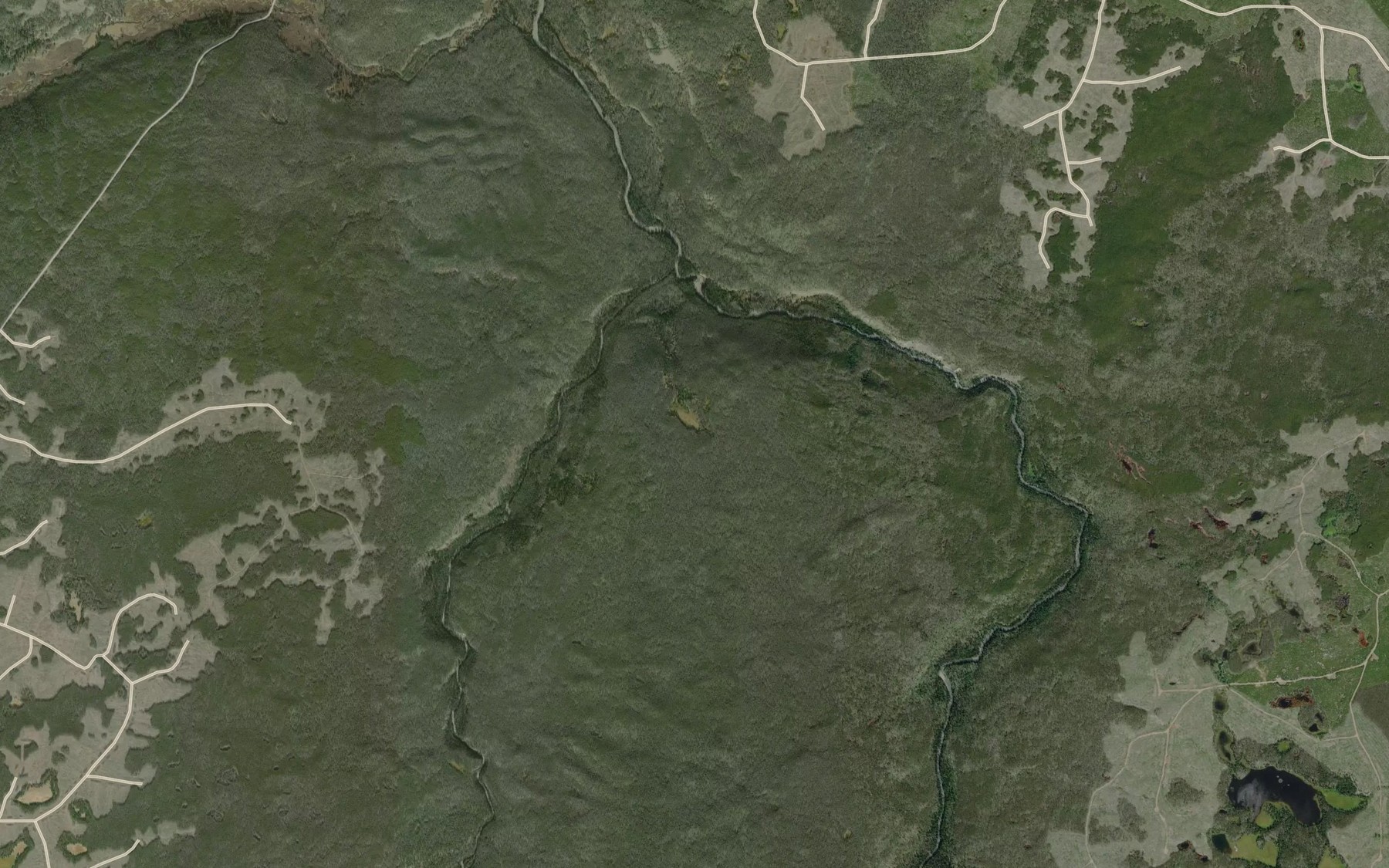 Satellite map of the Nadila Creek