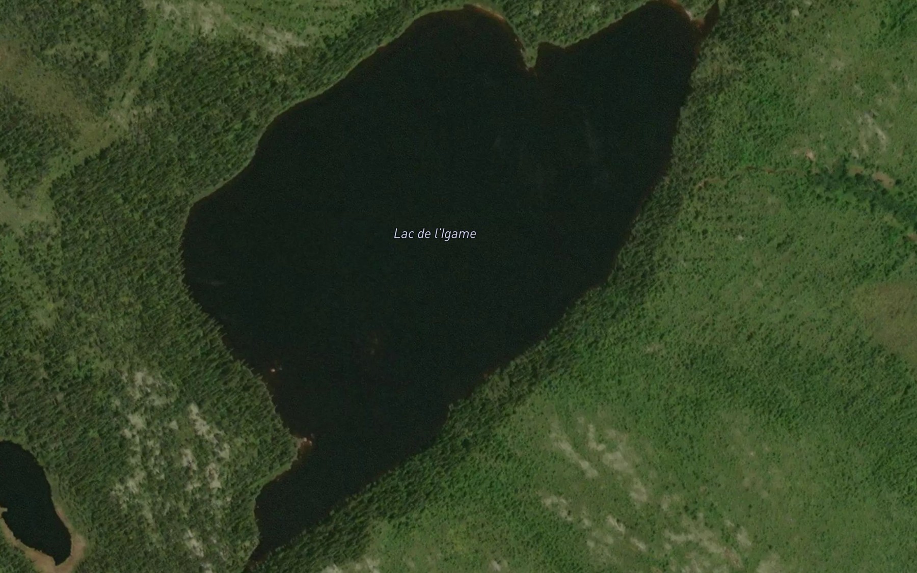 Satellite map of the Lac de l'Igame