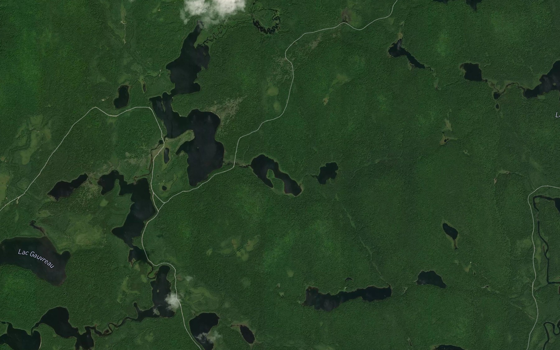 Satellite map of the Lac Hook