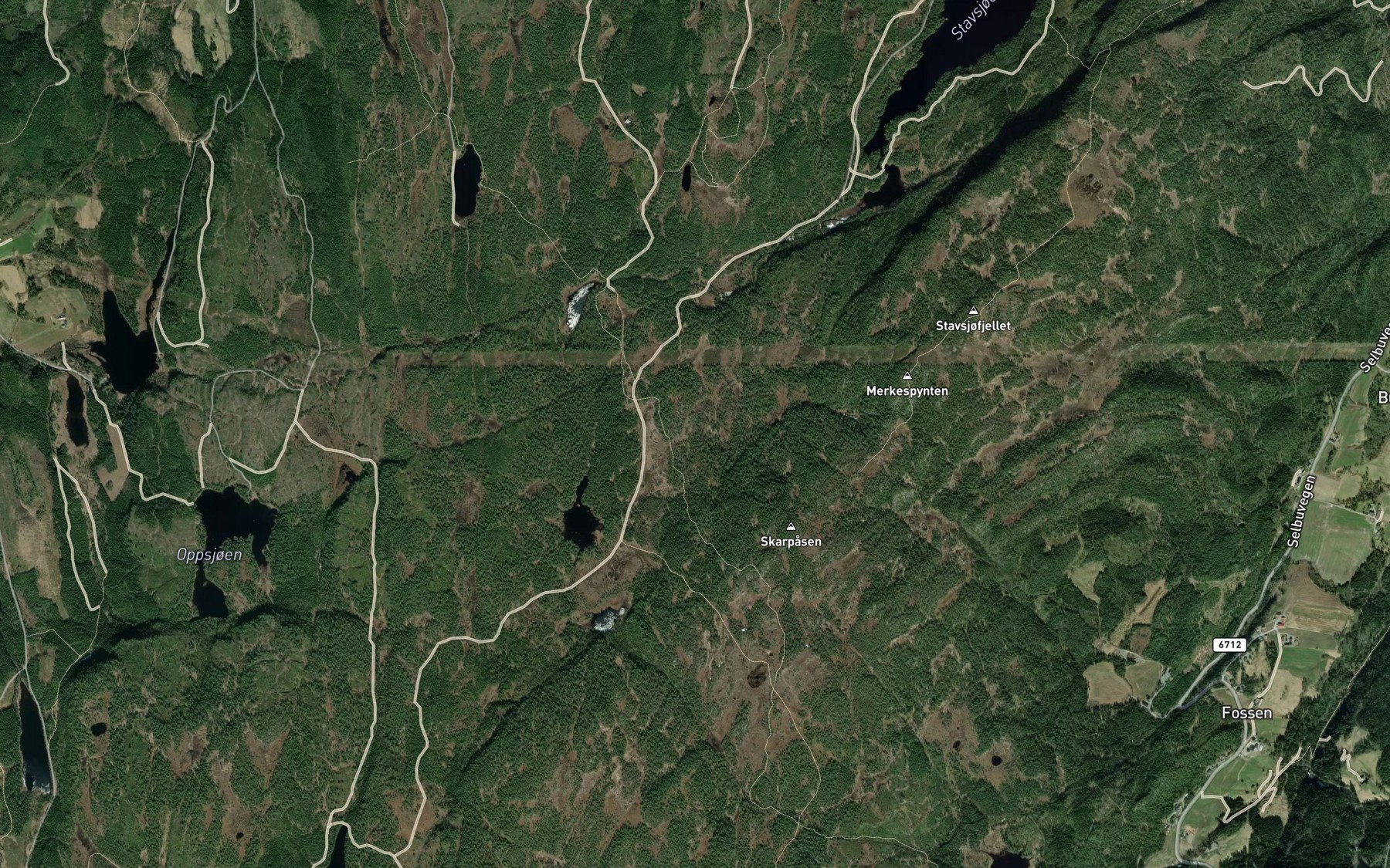 Satellite map of the Skarpasbekken