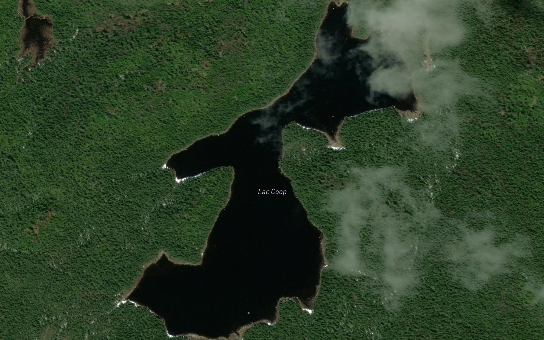Satellite map of the Lac Coop
