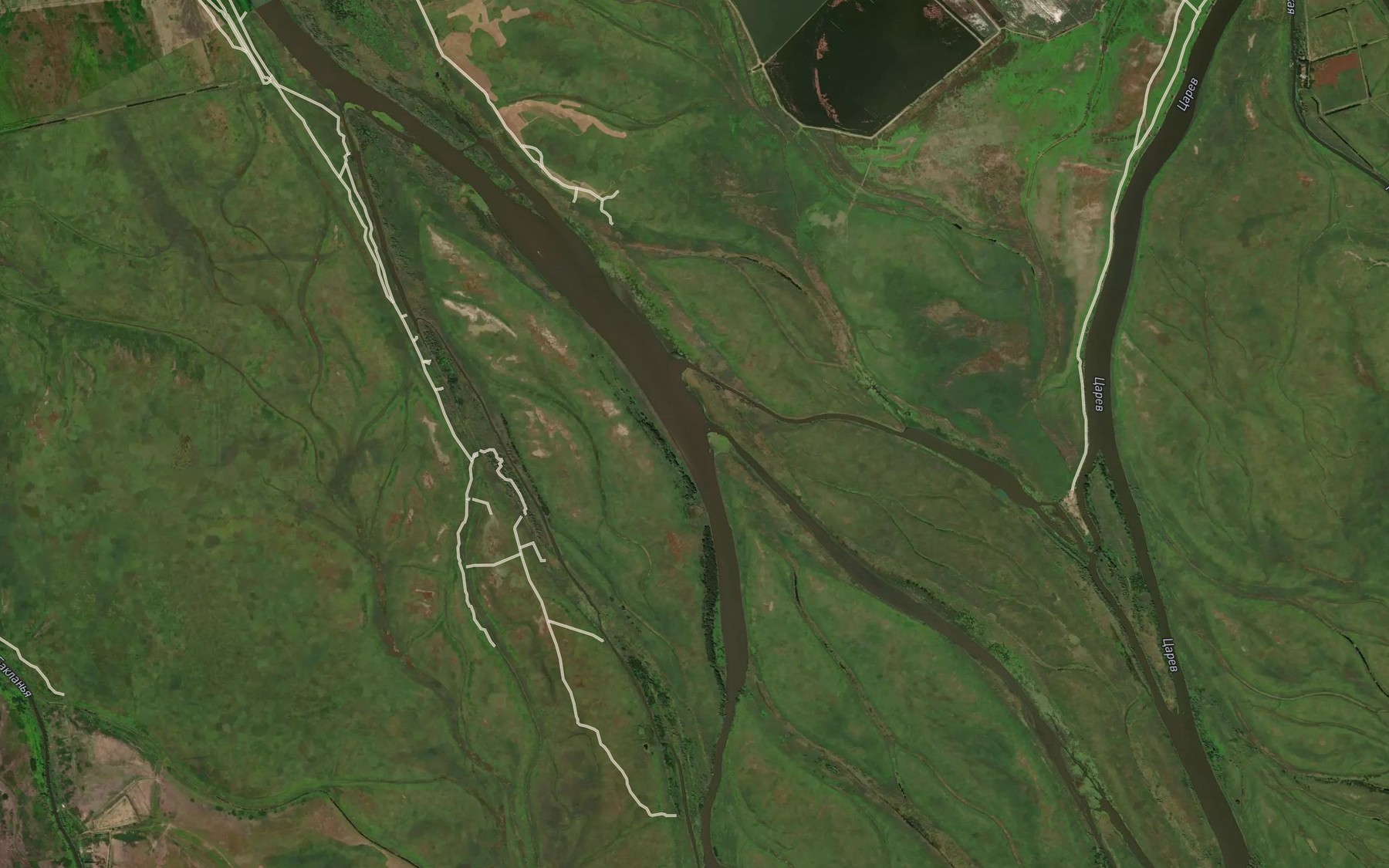 Satellite map of the Beluzh'ya
