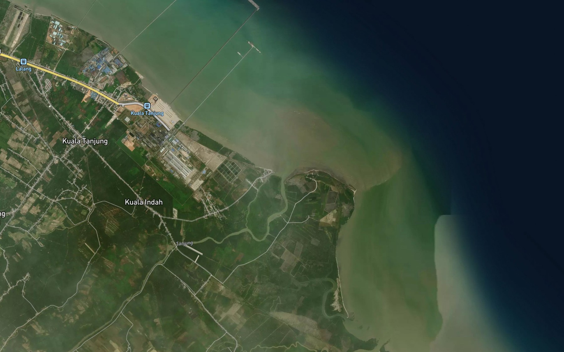 Satellite map of the Sungai Tanjung