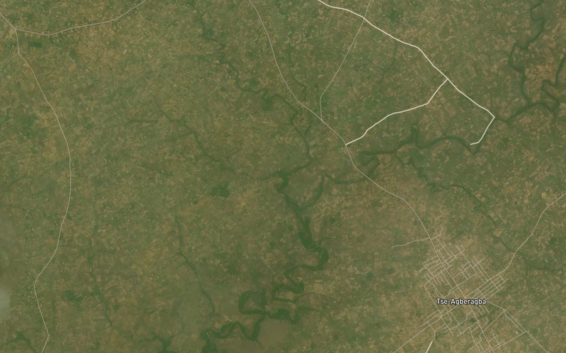 Satellite map of the Ugenger Stream