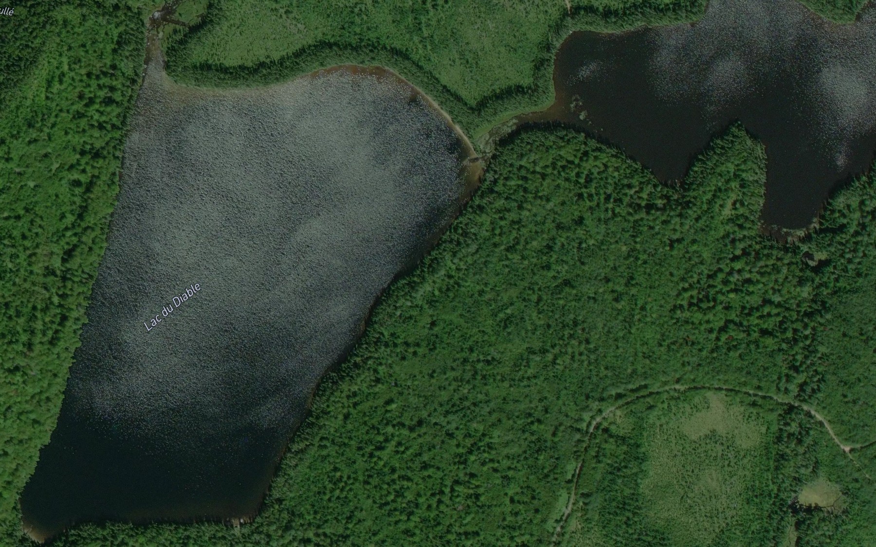 Satellite map of the Lac du Diable