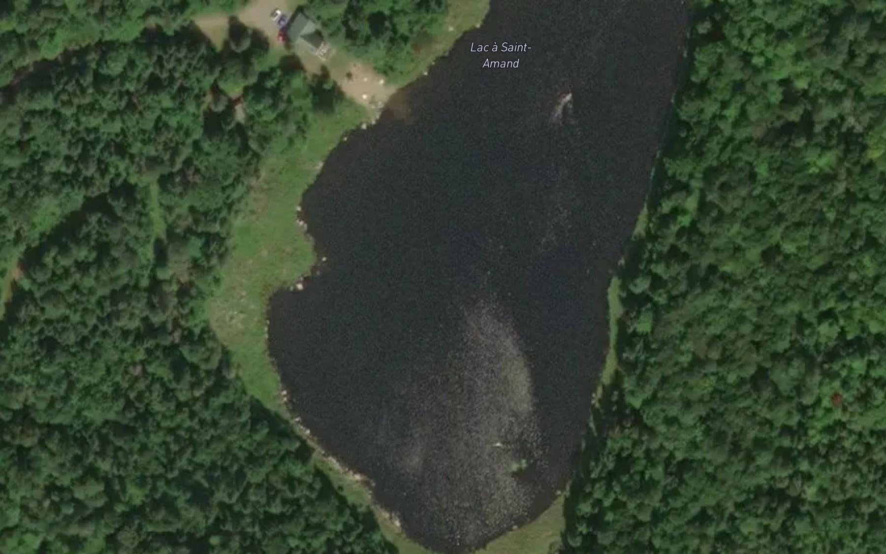 Satellite map of the Lac a Saint-Amand