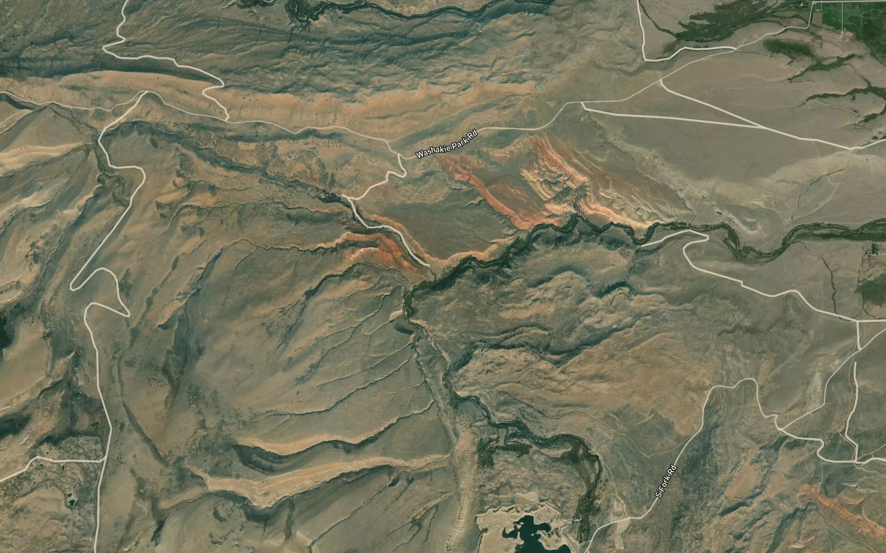 Satellite map of the Timmoco Creek