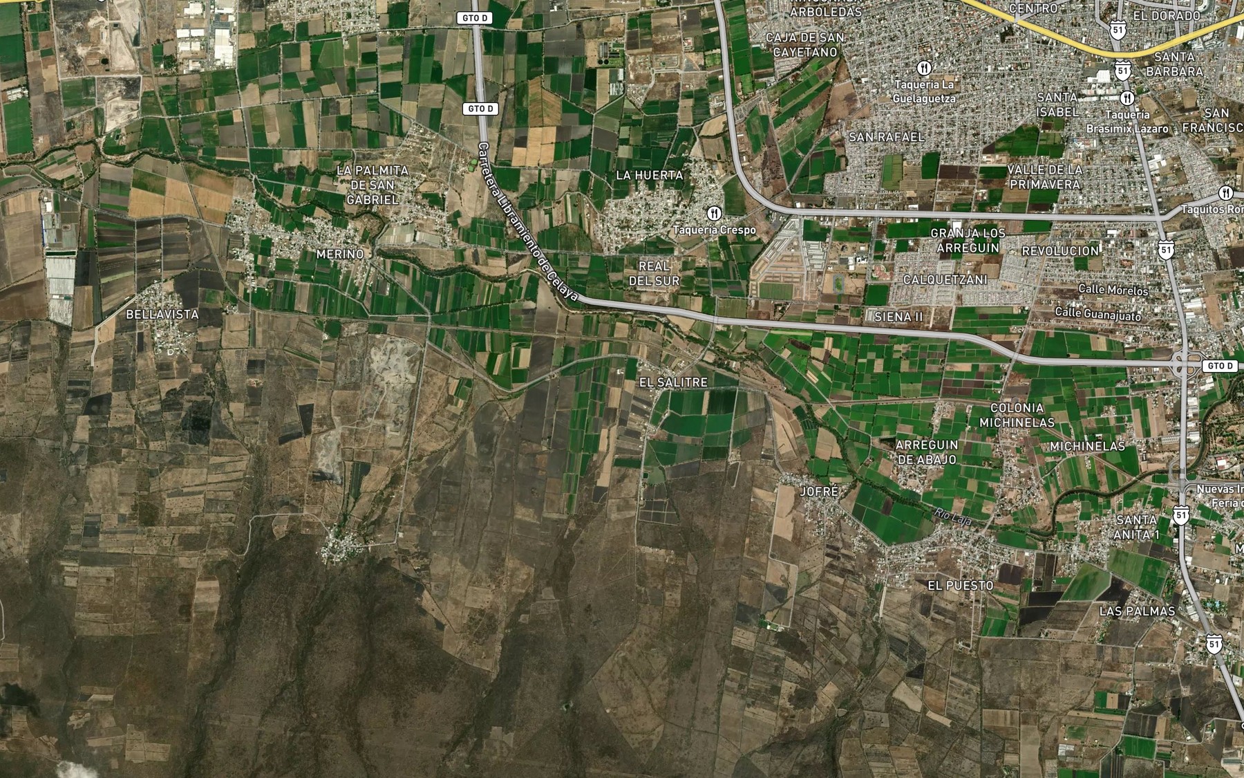 Satellite map of the Beato