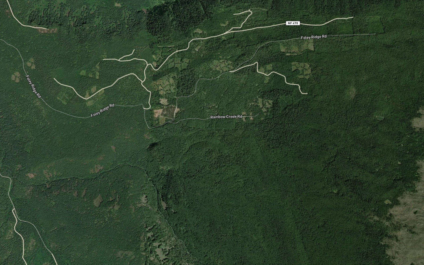 Satellite map of the Gold Creek