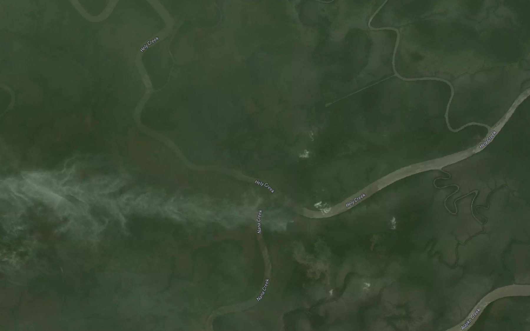 Satellite map of the The Fork